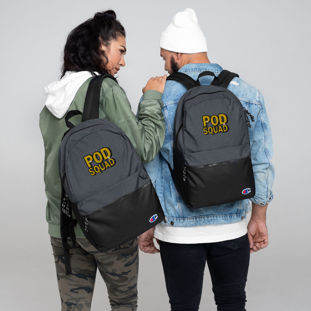 Pod Squad Embroidered Champion Backpack