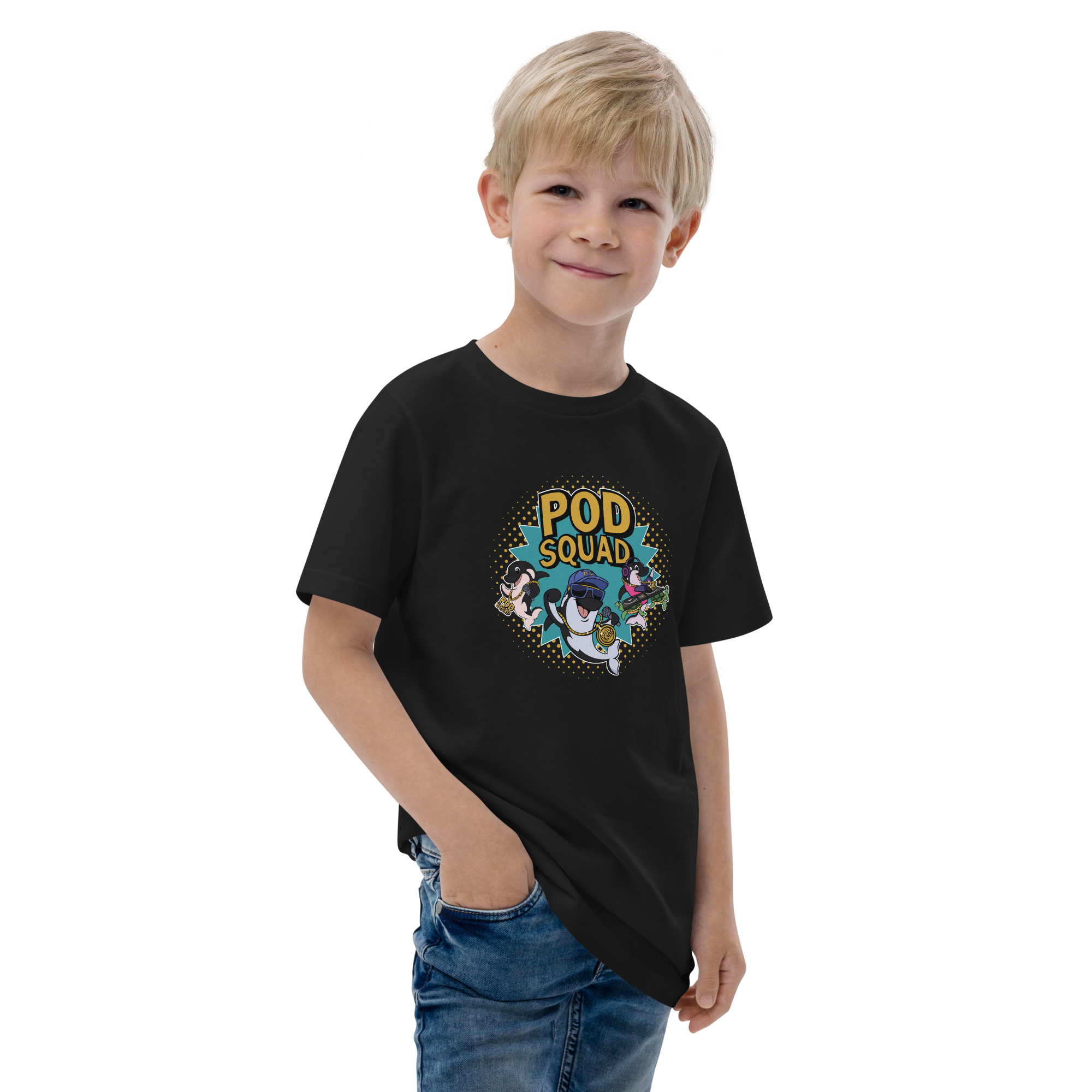 Pod Squad Logo T-Shirt (Kids Jersey Cotton) - Image 2
